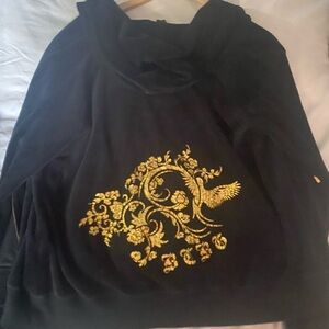 Black Velour BCBG track suit good condition